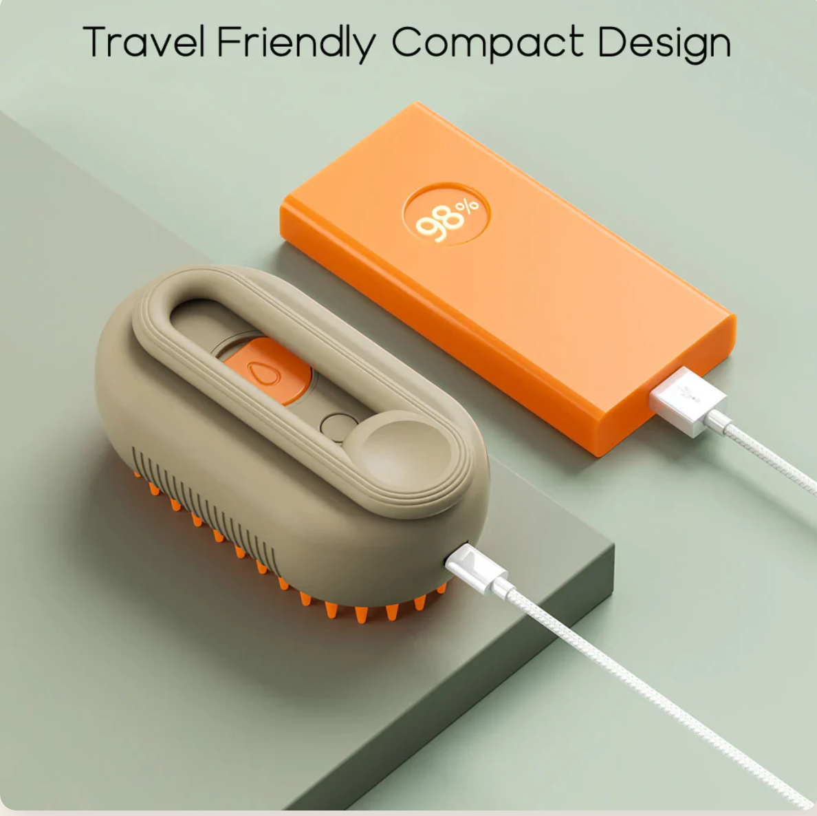 Pet Brush – Steam Mist Grooming & Detangling Tool