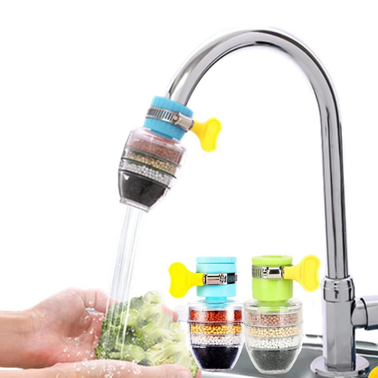 Activated Carbon Water Faucet Mount Filter (Assorted Color)