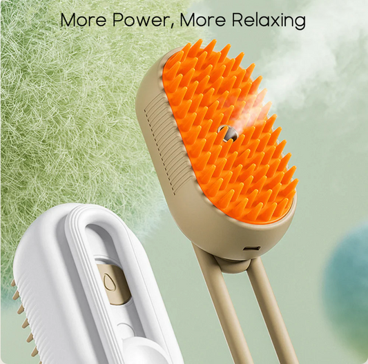 Pet Brush – Steam Mist Grooming & Detangling Tool
